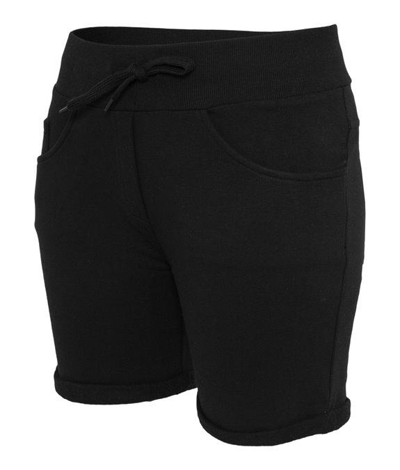 Ladies 5 Pocket Sweatshorts Black 3